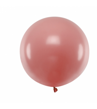 Balon gigant STRONG OLBRZYM okrągły 1 m - Pastel Wild Rose - dzika róża