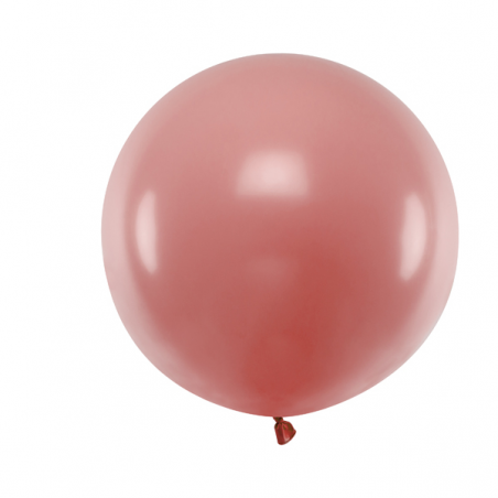 Balon gigant STRONG OLBRZYM okrągły 1 m - Pastel Wild Rose - dzika róża