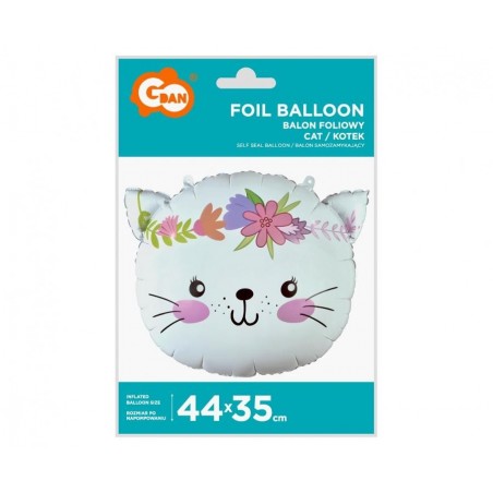 Balon foliowy Kotek, 44x35 cm