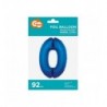 Balon foliowy Cyfra 0 - 92 cm - Niebieski granatowy