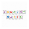 Girlanda dowolny napis - AUTA - MAX 20 ZNAKÓW.
