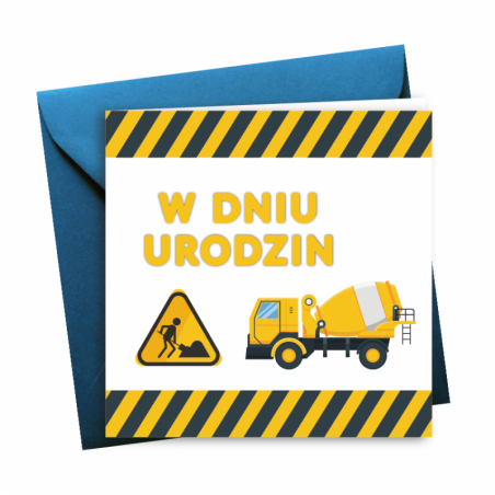 Kartka Okolicznościowa na Urodziny - Drukowana - Budowa