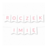 Girlanda ROCZEK + IMIĘ - Litery Jasny Róż
