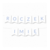 Girlanda ROCZEK + IMIĘ - Litery Jasny Niebieski