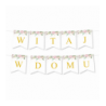 Girlanda Witaj w Domu - Proste Litery Liście i Róże
