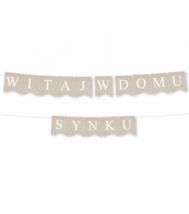 Girlanda Witaj w Domu Synku - Kraft