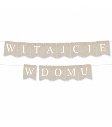 Girlanda Witajcie w Domu - Kraft