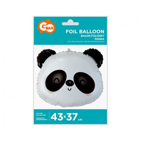 Balon foliowy Panda, 43x37 cm (głowa)