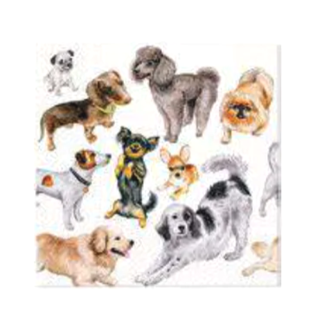 Serwetki Dogs Happiness - psy - 20 szt.