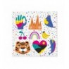 Serwetki Doodle Friends - urodzinowe - 20 szt.