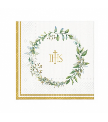 Serwetki komunijne First communion herbal - 20 szt.