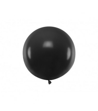 Balon gigant STRONG OLBRZYM okrągły 60 cm - Pastel Black - czarny