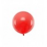 Balon gigant STRONG OLBRZYM okrągły 60 cm - Pastel Poppy Red - makowy, czerwony