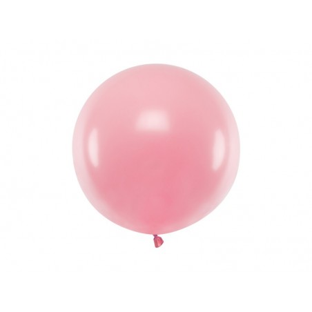 Balon gigant STRONG OLBRZYM okrągły 60 cm - Pastel Baby Pink - różowy