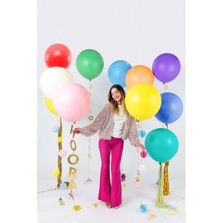 Balon gigant STRONG OLBRZYM okrągły 60 cm - Pastel Baby Pink - różowy