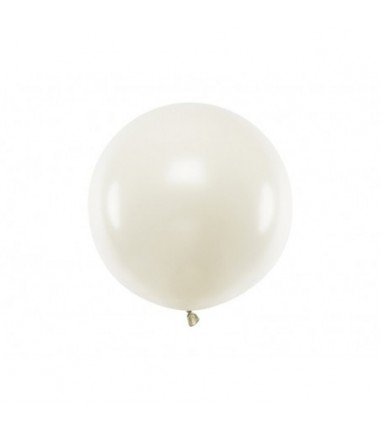 Balon gigant STRONG OLBRZYM okrągły 60 cm - Pastel Light Cream - kremowy