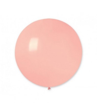 Balon Gemar 75 cm - 31" kula pastelowy różowy delikatny, jasnoróżowy Baby Pink - G220/73 (macaron) - 1 sztuka