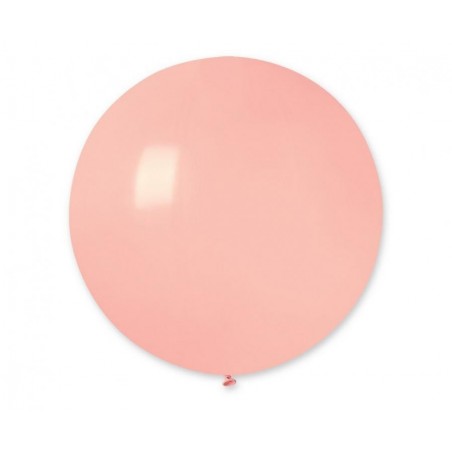 Balon Gemar 75 cm - 31" kula pastelowy różowy delikatny, jasnoróżowy Baby Pink - G220/73 (macaron) - 1 sztuka