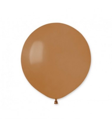 Balon Gemar 48 cm - 19" - pastelowy kawowy brązowy Mocha Brown G19/76 - 1 sztuka