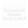 Girlanda Witajcie w Domu IMIĘ i IMIĘ - Jasny Różowy
