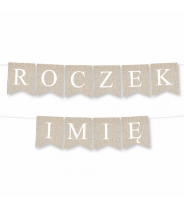 Girlanda ROCZEK + IMIĘ - Boho