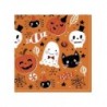 Serwetki papierowe Orange Halloween Booo - 20 sztuk