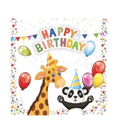 Serwetki papierowe My Birthday - Moje urodziny - 20 sztuk