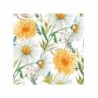 Serwetki papierowe Marigolds and Wildflowers - Nagietki i kwiaty polne - 20 sztuk