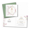 Zaproszenie na KOMUNIĘ ŚWIĘTĄ dla MATKI CHRZESTNEJ + IMIĘ dziecka - RÓŻOWE PERSONALIZOWANE