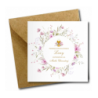 Zaproszenie na KOMUNIĘ ŚWIĘTĄ dla MATKI CHRZESTNEJ + IMIĘ dziecka - RÓŻOWE PERSONALIZOWANE