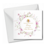 Zaproszenie na KOMUNIĘ ŚWIĘTĄ dla MATKI CHRZESTNEJ + IMIĘ dziecka - RÓŻOWE PERSONALIZOWANE