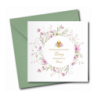 Zaproszenie na KOMUNIĘ ŚWIĘTĄ dla BABCI + IMIĘ dziecka - RÓŻOWE PERSONALIZOWANE