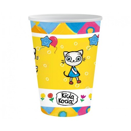 Kubeczki Kicia Kocia 250 ml - 6 sztuk