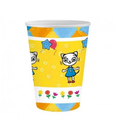 Kubeczki Kicia Kocia 250 ml - 6 sztuk