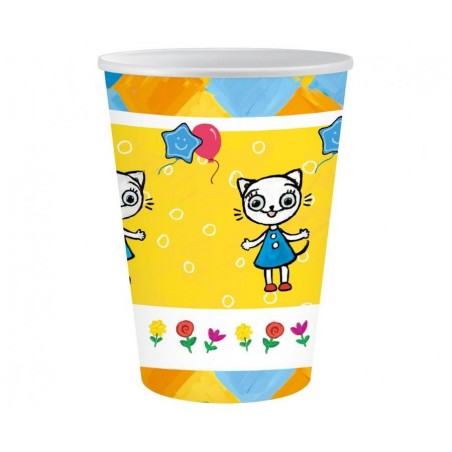 Kubeczki Kicia Kocia 250 ml - 6 sztuk