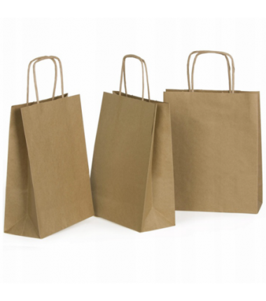 Torebka prezentowa średnia A4 ok.25x11x32 eco - 1 sztuka