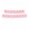 Girlanda Wieczór Panieński -  różowa