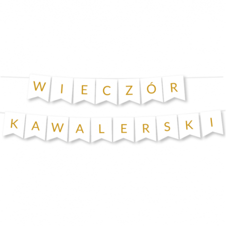 Girlanda Wieczór Kawalerski - złota
