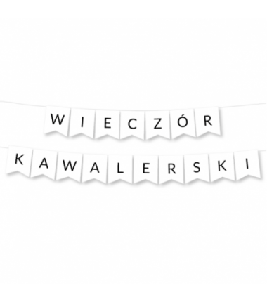 Girlanda Wieczór Kawalerski - czarna