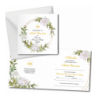 Zaproszenie na KOMUNIĘ ŚWIĘTĄ dla MATKI CHRZESTNEJ + IMIĘ dziecka - białe piwonie PERSONALIZOWANE