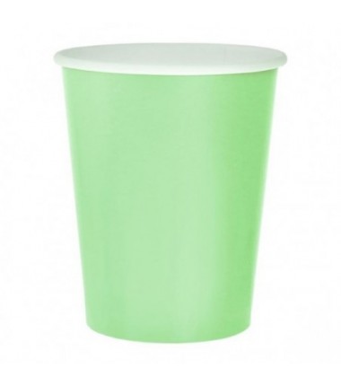 Kubeczki papierowe miętowe 270ml 14 sztuk