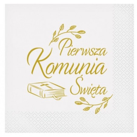 Serwetki Pierwsza Komunia Święta 20 sztuk