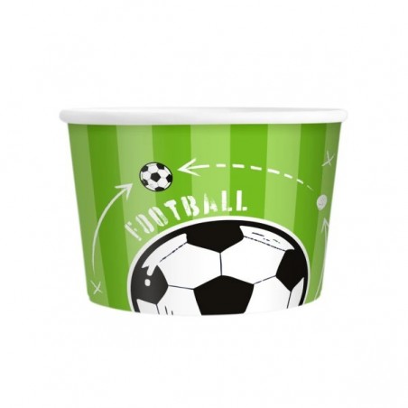 Kubek do lodów Football 6 sztuk