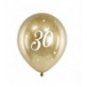 Balony Glossy 30cm, 30 złoty - 6 sztuk