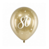 Balony Glossy 30cm, 80 złoty - 6 sztuk