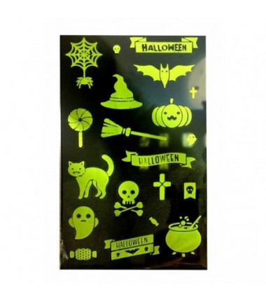 Naklejki świecące w ciemności - halloween pajęczyna