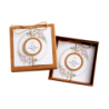 Kartka Okolicznościowa w Pudełku na Komunię - Eco Vintage - Róża na Kole