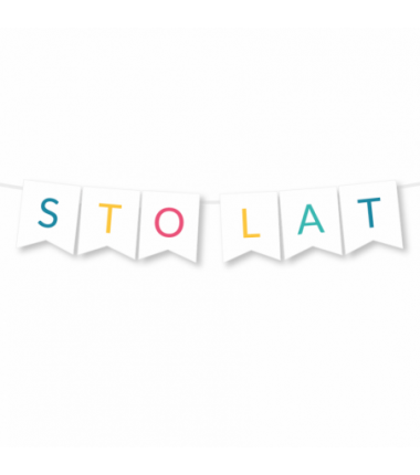 Girlanda - STO LAT - Kolorowa