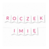 Girlanda ROCZEK + IMIĘ - Litery Różowe