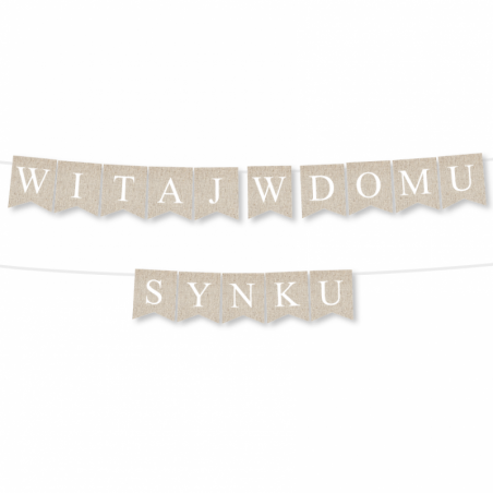 Girlanda Witaj w Domu Synku - Kraft